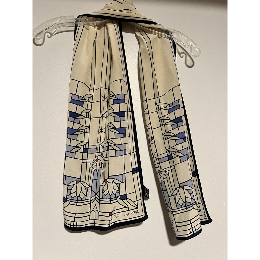 Frank Lloyd Wright Stain Glass Window Design Scarf